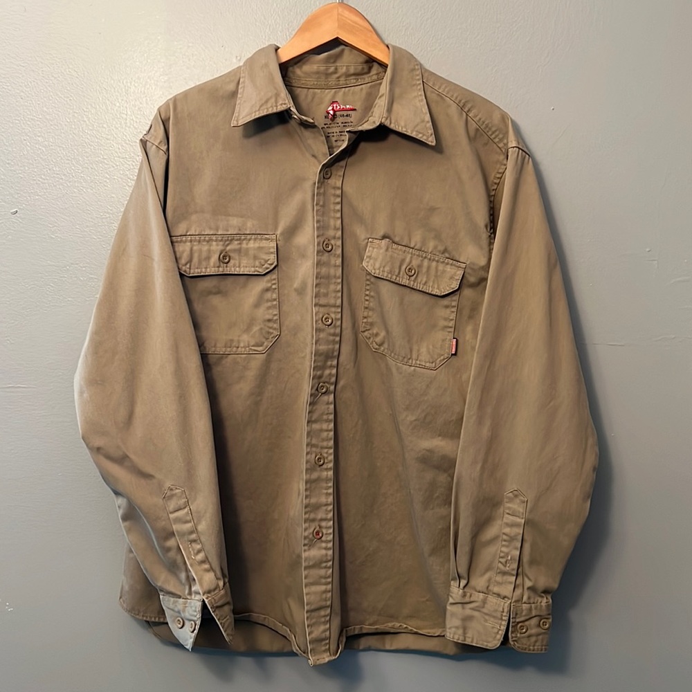 Craftsman Work Button Down Shirt Long Sleeve Size XL Mens